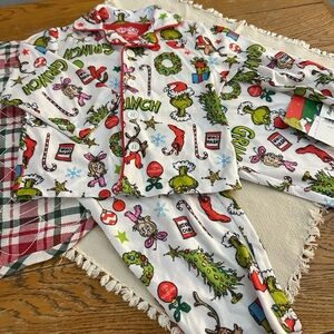 Komar Kids Grinch Pajama Set - White and Green